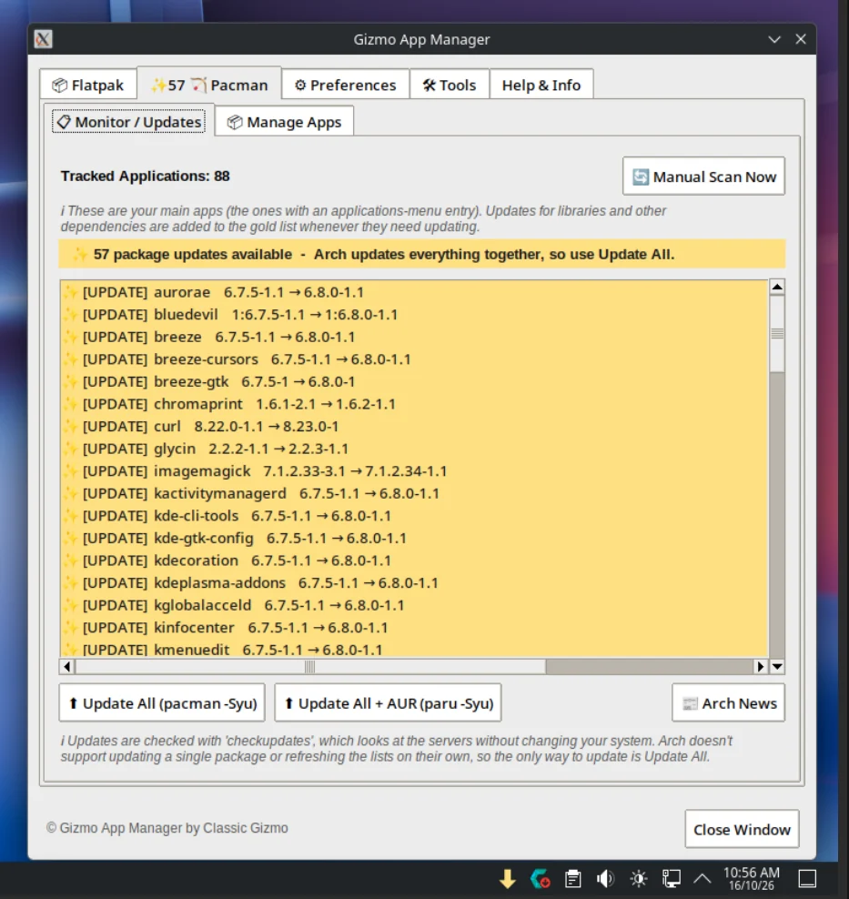 Pacman on Arch-based systems looks and works the same way